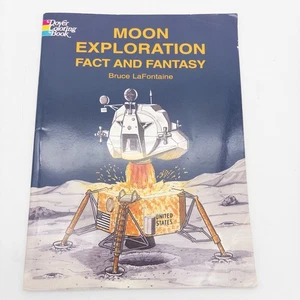Doyer Coloring Book Moon Exploration Fact and Fantasy Coloring And Info Book - Picture 1 of 5