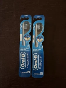 (2) Oral-B CrossAction Deep Reach Manual Toothbrush, Soft Bristles - Picture 1 of 2