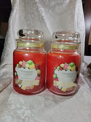Yankee Candle Fruit Fusion Returning Classic Large - set of 2 - (Flawed Wax 1) - Image 1 of 4