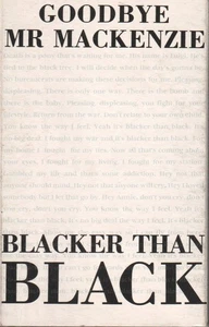 Goodbye Mr Mackenzie Blacker Than Black cassette UK Parlophone 1990 WITH CARD - Picture 1 of 2