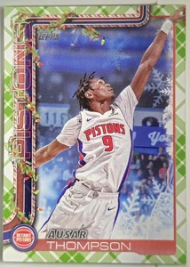 2025-2026 Topps Basketball Holiday Ausar Thompson Plaid SP 🌿 Mint - Picture 1 of 1