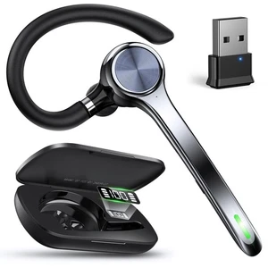 Bluetooth Headset, Wireless Earpiece with Upgrade Noise Canceling Mic,500mAh ... - Picture 1 of 8