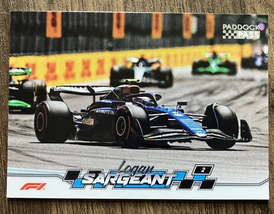 Logan Sargeant #50 Williams - 2024 Topps Formula 1 F1 Paddock Pass Card - CLEAN - Image 1 of 2