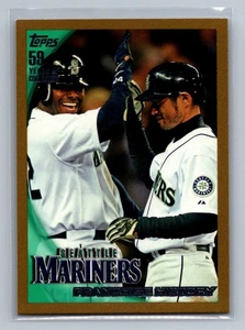 2010 Topps Seattle Mariners #515 Gold #/2010 Ken Griffey Jr. Ichiro Suzuki - Bild 1 von 2