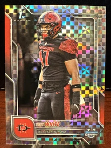 Trey White Xfractor Parallel-2025 Bowman Chrome U #25 San Diego State NCAA - Picture 1 of 2