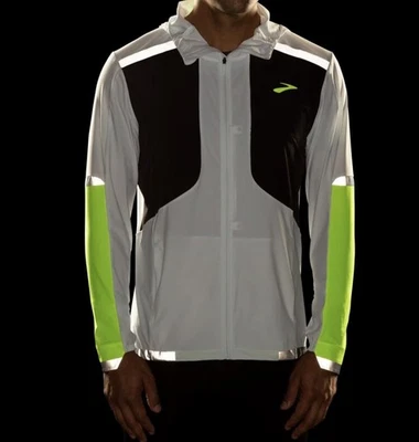 Chaqueta Brooks Hombre Carbonite 211353030 Gris Hielo/Negro/Vida Nocturna Talla Grande Foto 1 de 4