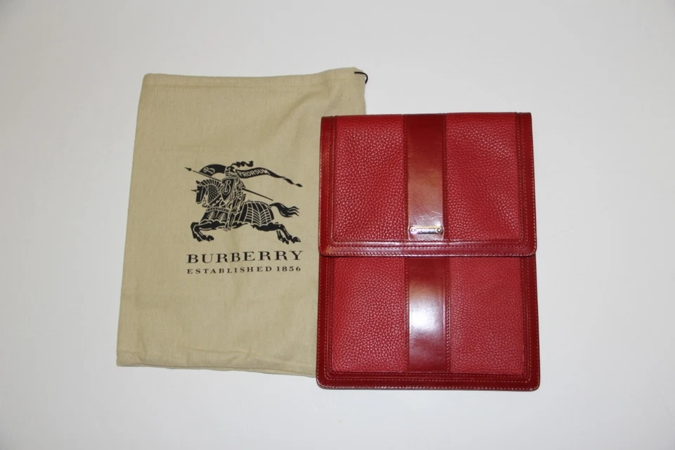 New Burberry Nova Check Red Ipad Case $425 - image 1 of 4