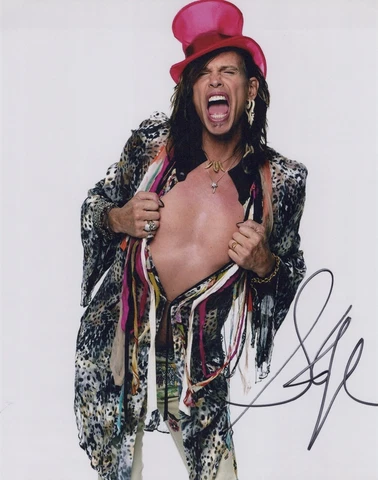 Aerosmith rock star Steven Tyler signed 8x10 photo Cover