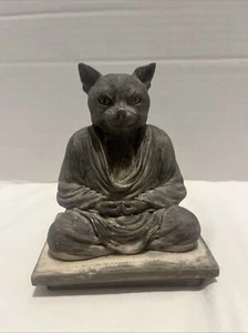 DE COLECCIÓN 1996 BUDDHA CAT POR ACCOUTREMENTS Resina Pesada 5" de Alto - Imagen 1 de 12