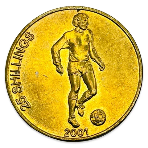 2001 Somalia 25 Shillings - Football #A52919 Cover