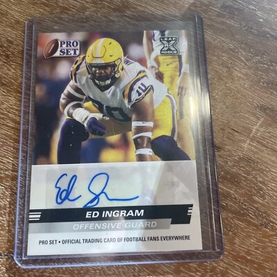 ED INGRAM 2022 Leaf Pro Set Draft XRC Auto #PSA-EI1 Blue Parallel - Image 1 of 2