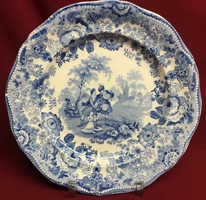 Vintage Antique Davenport 9" Luncheon Plate-England 1841 - Picture 1 of 6