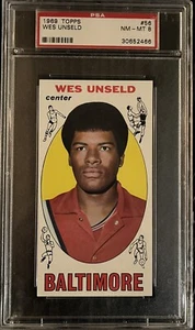 1969-70 Topps Basketball #56 Wes Unseld Rookie RC PSA 8 NM-MT HOF - Picture 1 of 2