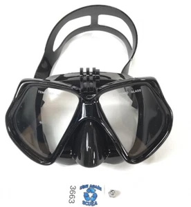 GoPro Halterung schwarz Tauchen Schnorchelmaske Hartglas Brille 11 10 9 8 7 6 5 - Bild 1 von 11