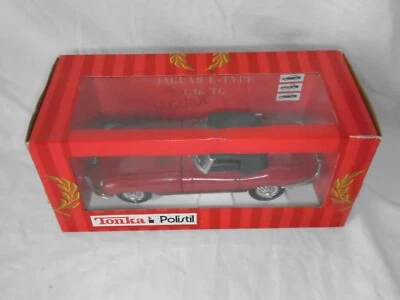 POLISTIL 1/16 SCALE DIECAST TG8 JAGUAR MKII E TYPE ROADSTER IN RED  - Image 1 of 4