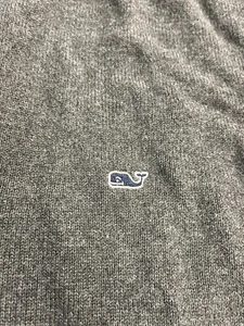 VINEYARD VINES Men's PALM BEACH Cashmere Blend 1/4 Zip GRAY Sweater Sz MEDIUM - Picture 1 of 4
