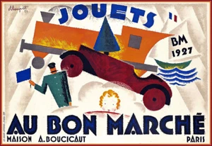 Paris JOUETS  AU BON MARCHÉ   1927     Print  Poster - Picture 1 of 1