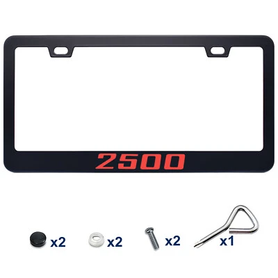 Металлическая рамка для номерного знака красного цвета крышка бирки для пикапа с кабиной Ram 2500 - Изображение 1 из 4
