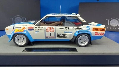 Top Marques scala 1/18  TOP043E FIAT 131 ABARTH n.1 Winner Rally 1000 Lakes 1980 - Immagine 1 di 4