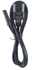1.8m 10A 250V POWER CABLE Extension IEC C7 Fig 8- C14 Female Connector | Black - Picture 1 of 7