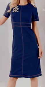 Jerseykleid blau 44 GLÖÖCKLER Glöckler Jeanskleid Jersey Jeans Kleid edel NP110€ - Bild 1 von 1