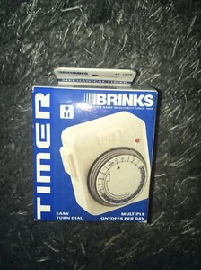 New Brinks 42-1020 Mechanical Timer, On/Off LED Indicator, Grounded Plug - Picture 1 of 6