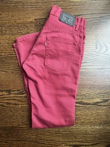 Levi’s 511 slim jeans burgundy Sz. 14; L 27 NWOT - Picture 1 of 9