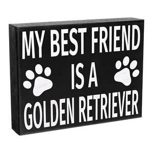 JennyGems Best Friend Is a Golden Retriever, Golden Retriever Mamá Regalos Decoración - Imagen 1 de 9