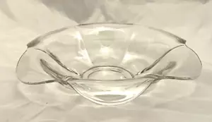 Heisey Glass Clear Console Bowl, Flower Shaped, Vintage EUC - Picture 1 of 8