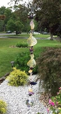 Piedra preciosa citrina curativa amatista atrapasol/prisma con elementos de Swarovski EE. UU. Foto 1 de 3