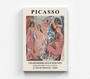 Picasso Leinwandbild Picasso Les Demoiselles D'Avignon Wandbilder Leinwand Art - Bild 1 von 7