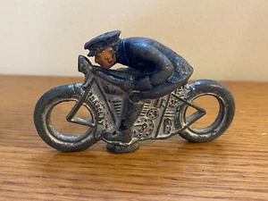 Barclay Manoil Polizei Motorrad Blei Spielzeug EA-82 - Bild 1 von 3