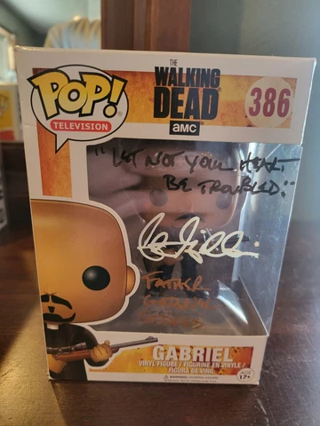 Seth Gilliam Signed Father Gabriel Walking Dead Funko Pop 386 Cover