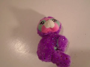 Bullsitoy Buddy Wrist wrap Plush Stuffed Animal purple Sparkly Sloth - Picture 1 of 5