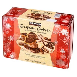 Kirkland Signature European Cookies Belgian Chocolate Assortment Biscuit 49.4 Oz - Picture 1 of 2