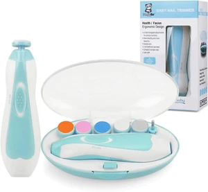 Baby Nail Trimmer Electric Baby Nail Clippers Safe Baby Nail File Kit with E... - Picture 1 of 8