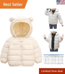 Lightweight Baby Down Jacket: Warm & Stylish Padded Coat for Infants 6-12 Months - Picture 1 of 6