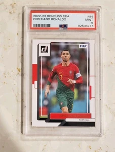 2022-23 Donruss FIFA Cristiano Ronaldo Portugal Card #94 Graded PSA 9 - Picture 1 of 2