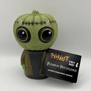 Spirit Halloween Zucca Patchlings FRANKENSTEIN 4” Figura Urlante TESTATO - Foto 1 di 6