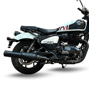 Bass Master Exhaust (Black) Fit for Royal Enfield SHOTGUN 650 - Picture 1 of 4