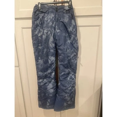 Mujer Azul Tie Dye Esquí Snowboard Pantalones Resistentes al Agua Aislados Invierno Pequeño Foto 1 de 4
