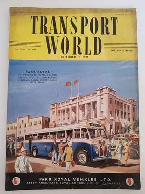 TRANSPORT WORLD NEWSPAPER MAGAZINE OCT 3 1953 VOL CXIV(114) NO. 3611 - Image 1 of 4