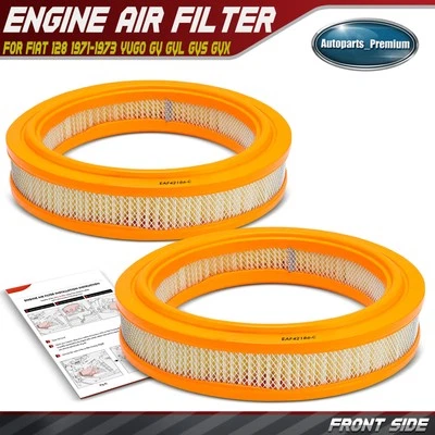 2x Filtro de aire motor para Fiat 128 1971-1973 Yugo GV 1986-1991 GVL 1988-1989 GVS Foto 1 de 4
