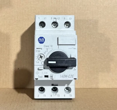 Allen-Bradley 140M-C2E-B25 Motor Protection Circuit Breaker 1.6-2.5A - Image 1 of 3