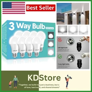 3-Way LED Light Bulbs 150W Equiv. | Adjustable Brightness, Energy-Saving, Lon... - Picture 1 of 11