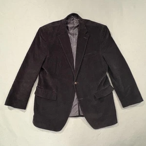 Lauren Ralph Lauren Blazer Herren 42R Schwarz Cord Sport Mantel Zwei Knopf Kerbe - Bild 1 von 16