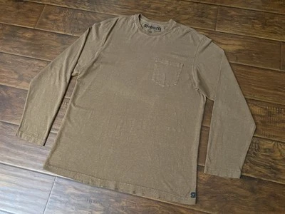 Gramicci Greenicci Mens Brown Long Sleeve Pocket Shirt Hemp Blend Size XL - Image 1 of 4