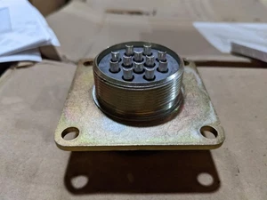 MS75021-1 Trailer Socket Military 12 Pin Brass Electrical Connector Mutt M998 - Picture 1 of 4