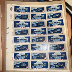 Briefmarke USA Sc 1569-70 Bogen 1975 Apollo Sojus Space Test postfrisch - Bild 1 von 5