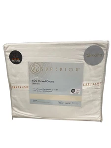 Juego de Sábanas Superior Blanco Talla Cal King - Imagen 1 de 2